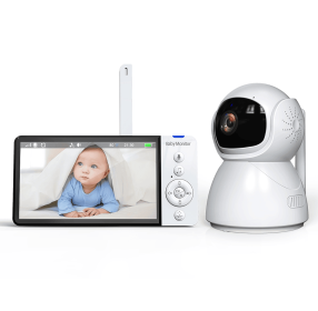PSABM700 Remote Camera VOX 5-Inch IPS Micro SD (4-32GB) option Temperature Monitor Infrared Night Vision Camera bidirectional Audio HD 1920 * 108