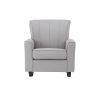 Light Grey Rocking Chair with Track Arm