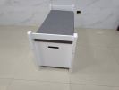 Kids Toy Box Chest, White Rubber Wood Toy Box for Boys Girls, Large Storage Cabinet with Cushion Seat Bench/Flip-Top Lid/Safety Hinge, Toy Storage Org