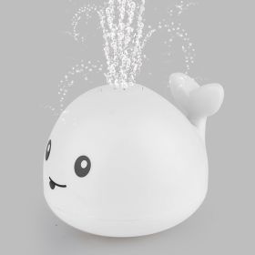 Whale Bath Toy; Light Up Baby Bathtub Toys With Automatic Spray Water And Colorful LED Light; Induction Sprinkler Bathroom Shower Pool Bath Tub T (Color: White)