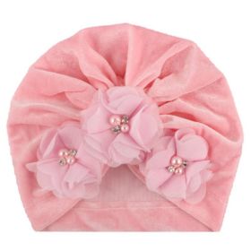 Hair Head Hoop Baby Girl Headbands Newborn Infant Toddler Sweet Bows Knotted Soft Headwrap Accessories (Color: Pink)