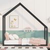 Twin Size Metal House Bed Kids Bed