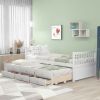 Daybed with Trundle and Drawers; Twin Size