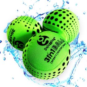 DSJUGGLING Washable Juggling Ball for Beginners (Color: Green Dot)