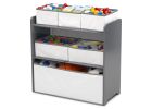 Children 4-Piece Toddler Playroom Set; Grey/White