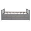 Daybed with Trundle and Drawers; Twin Size