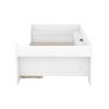 Twin Size Daybed with Shelves, Drawers and Built-In Charging Station
